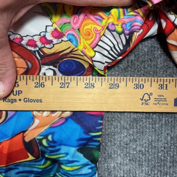 Misslook Psychedelic Button Up Mushroom Shirt Men's 3XL Colorful Party Shrooms - Picture 8 of 12